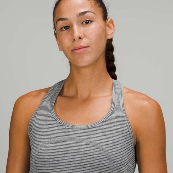 lululemon athletica Gray Fitted Sleeveless Tank Top with Scoop Neck - Picture 4 of 8